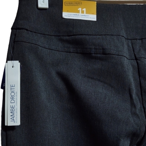 Reitmans comfort pants straight leg comfort fit size color grey US11 - Picture 3 of 6